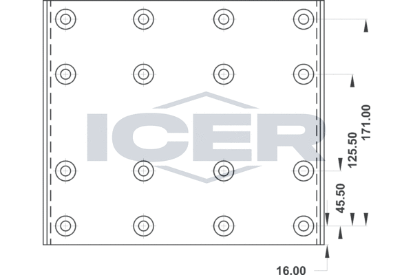 Set garnituri de frictiune, frana tambur 21 9932 00 ICER